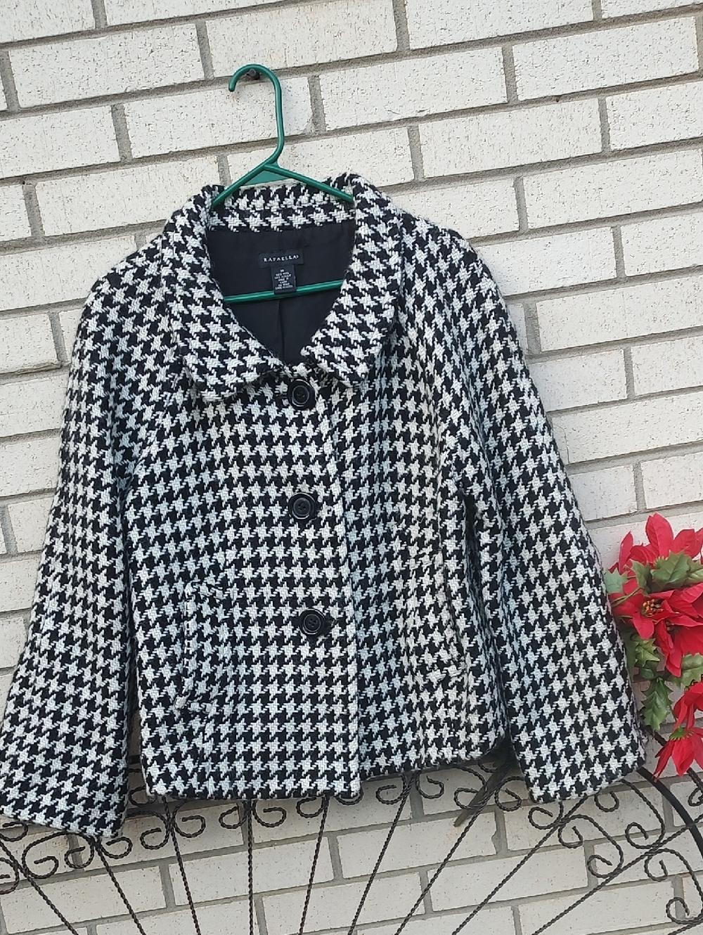 Rafaella Black & White Houndstooth Jacket - Picture 6 of 9
